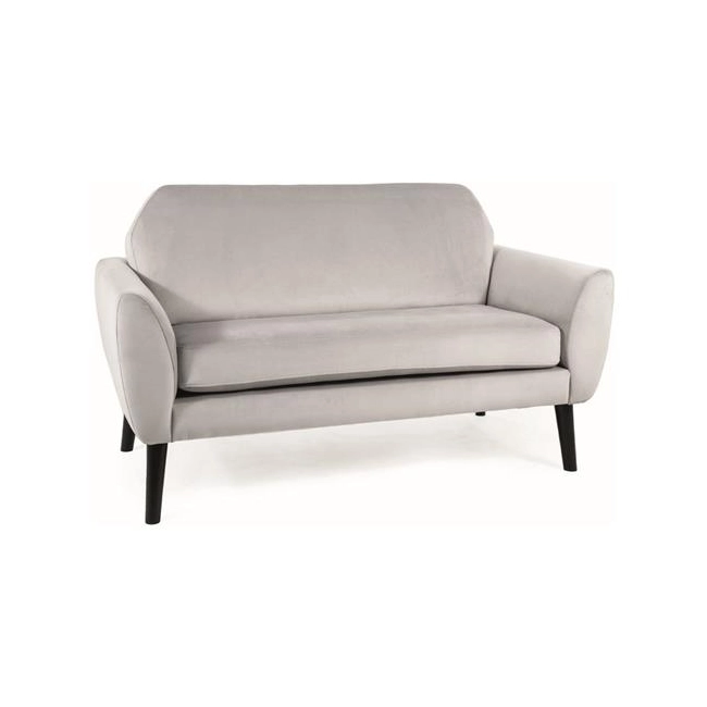 SOFA MENA VELVET J. SZARY BLUVEL 03 / WENGE