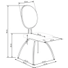 K298 krzesło jasny popiel / grafitowy (2p=4szt)-144907