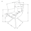 K495 krzesło popielaty (1p=2szt)-144922