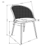 K508 krzesło popielaty (1p=4szt)-144941