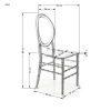 K513 krzesło poliwęglan, dymiony (1p=4szt)-144949
