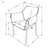 K522 krzesło popielaty (1p=2szt)-144970