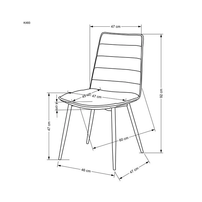 K493 krzesło beżowy (1p=4szt)-144918