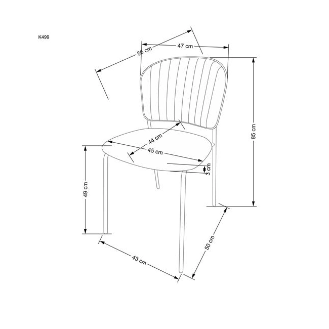 K499 krzesło beżowy (1p=4szt)-144928