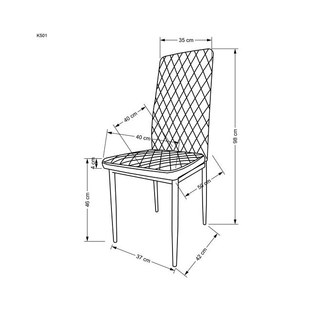 K501 krzesło cappuccino (1p=4szt)-144931
