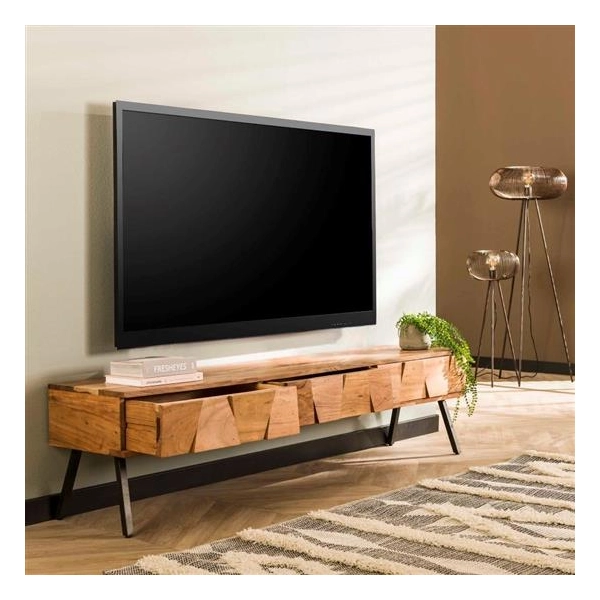 SZAFKA RTV CACCIA 180X40 CM AKACJA-145722