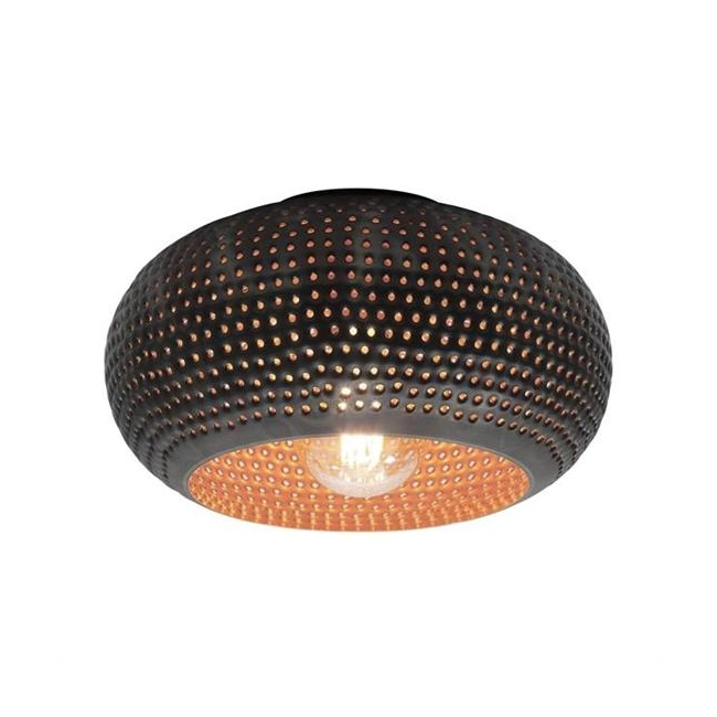 LAMPA SUFITOWA ALMAR METALOWA CZARNO-BRĄZOWA