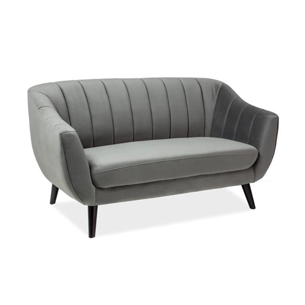 SOFA ELITE 2 VELVET C. BEŻ BLUVEL 40 / WENGE