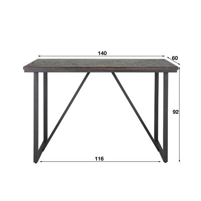 STÓŁ BAROWY VIVO 140X60 CM TEAK-146569