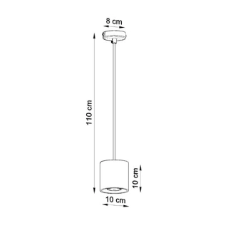 Lampa wisząca ORBIS 1 biały-147235