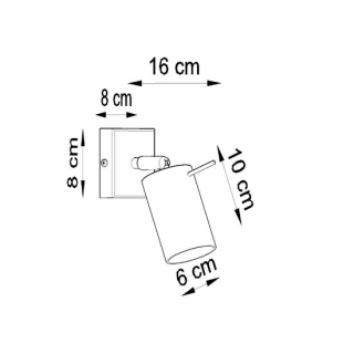 Kinkiet RING czarny-147498