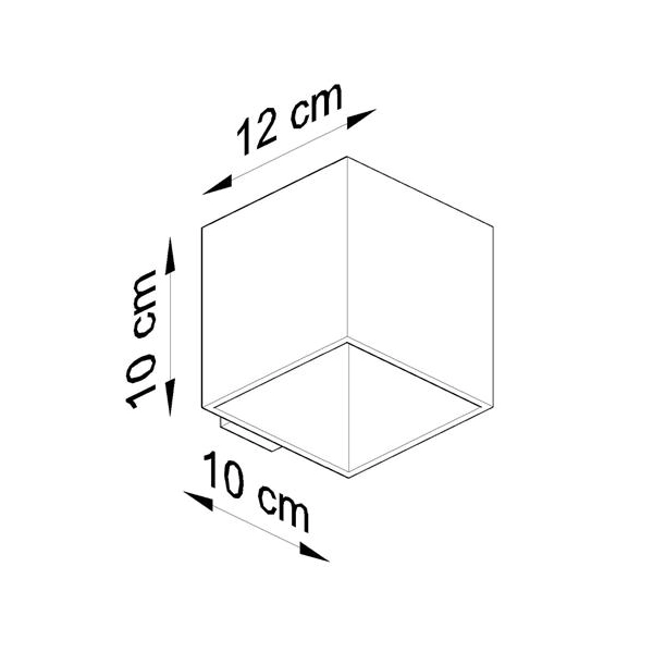 Kinkiet QUAD 1 biały-147292