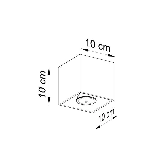 Plafon QUAD 1 biały-147157