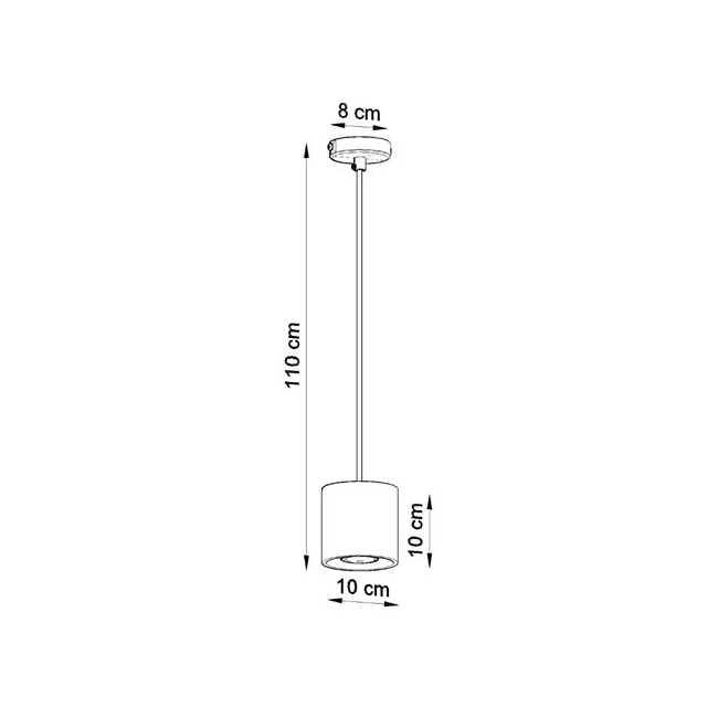 Lampa wisząca ORBIS 1 szary-147226