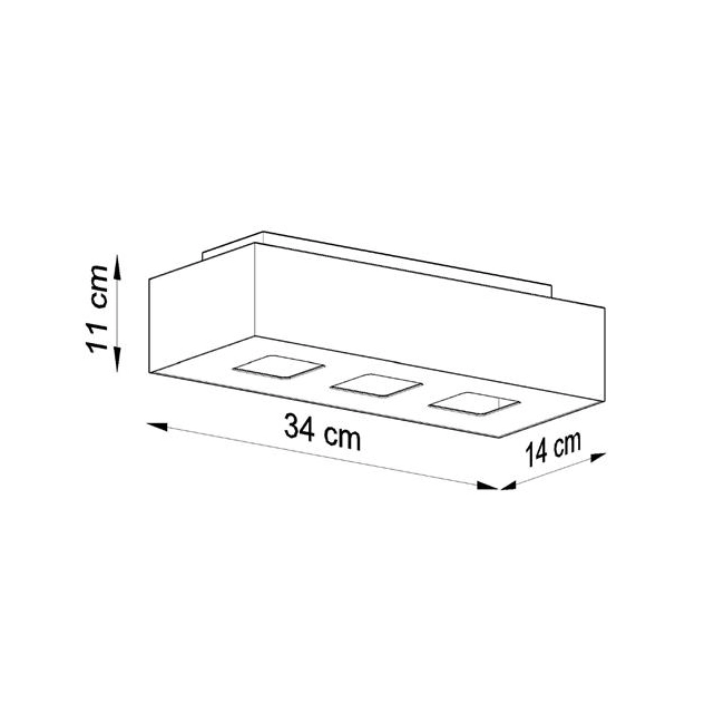 Plafon MONO 3 biały-147370