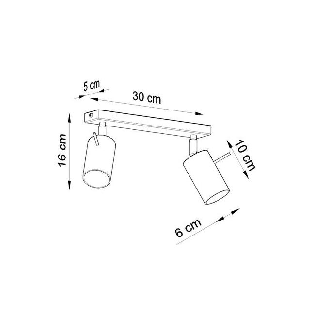 Plafon RING 2 biały-147474