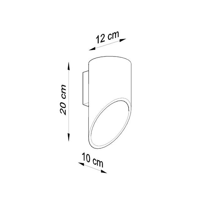 Kinkiet PENNE 20 czarny-147610