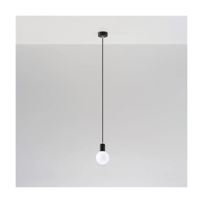 Lampa wisząca EDISON czarna-147850