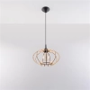 Lampa wisząca MANDELINO naturalne drewno-148636