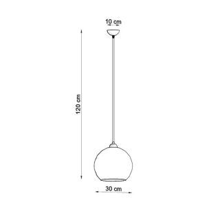 Lampa wisząca BALL transparentny-148109