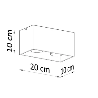 Plafon QUAD MAXI biały-148545