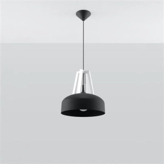 Lampa wisząca CASCO czarna/biała-148612