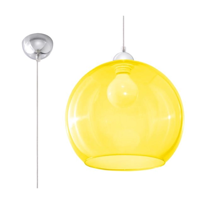 Lampa wisząca BALL żółta