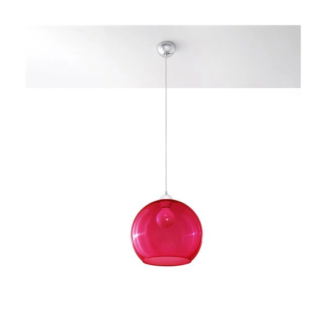 Lampa wisząca BALL czerwona-148147