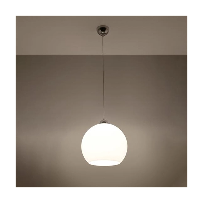 Lampa wisząca BALL biała-148164