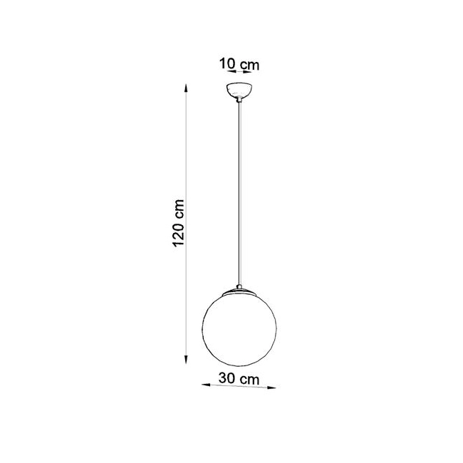 Lampa wisząca UGO 30 chrom-148181