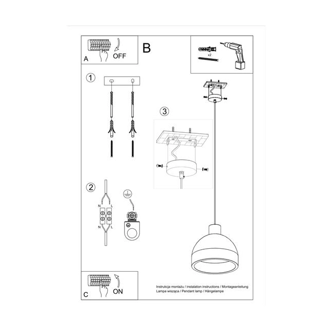 Lampa wisząca DAMASO-148206