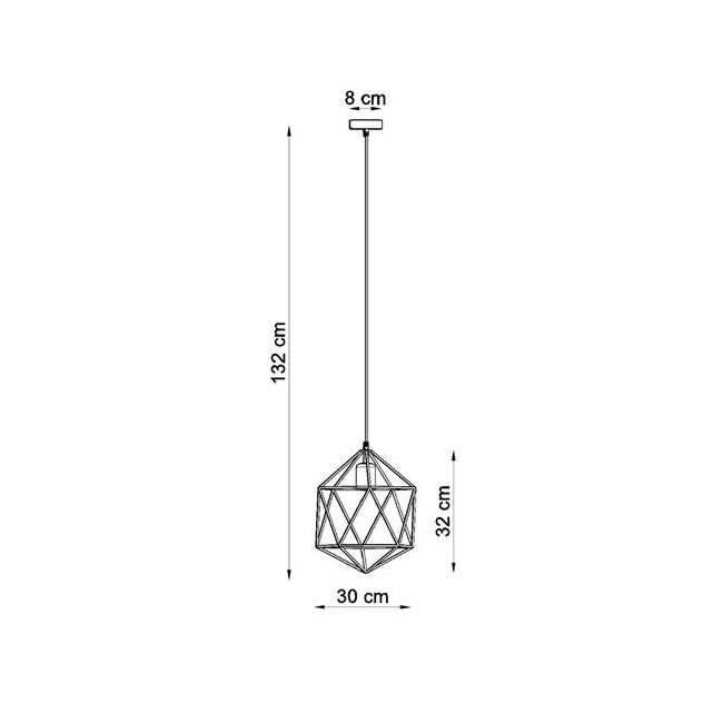 Lampa wisząca GASPARE czarna-148229