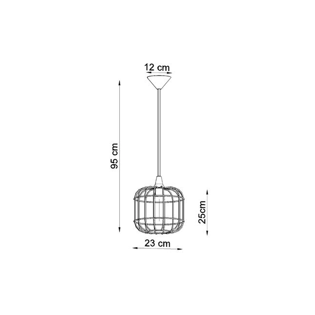 Lampa wisząca CELTA biała-148253