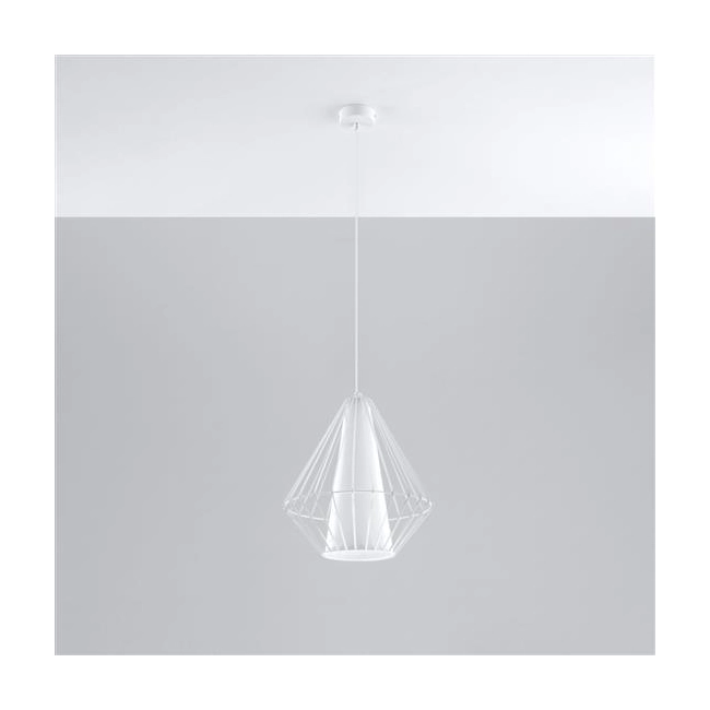 Lampa wisząca DEMI biała-148267