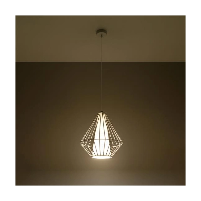 Lampa wisząca DEMI biała-148268