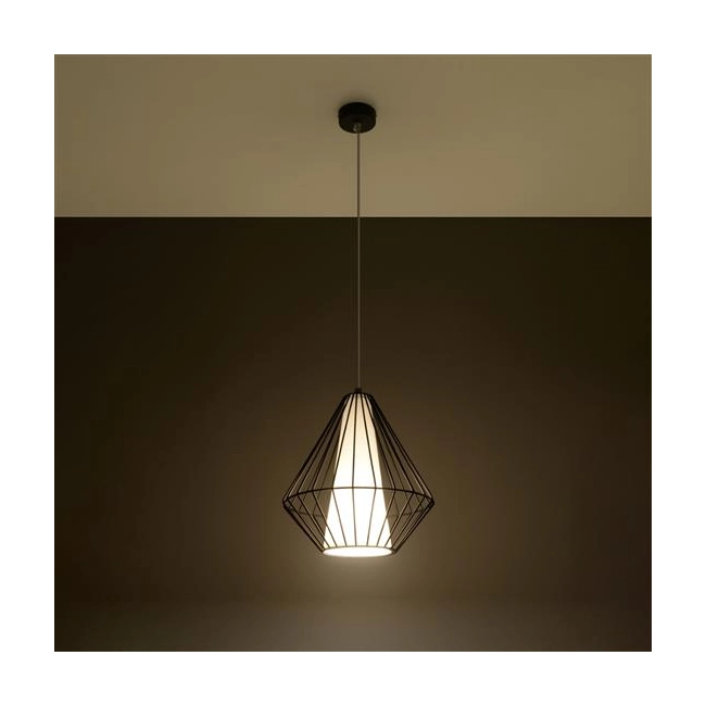 Lampa wisząca DEMI czarna-148276