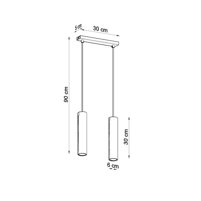 Lampa wisząca LAGOS 2 biały-148333