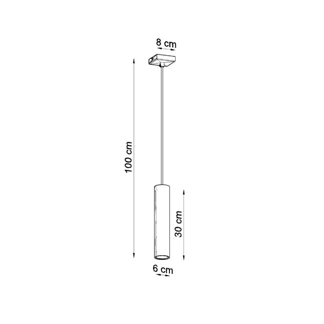 Lampa wisząca LAGOS 1 czarny-148357