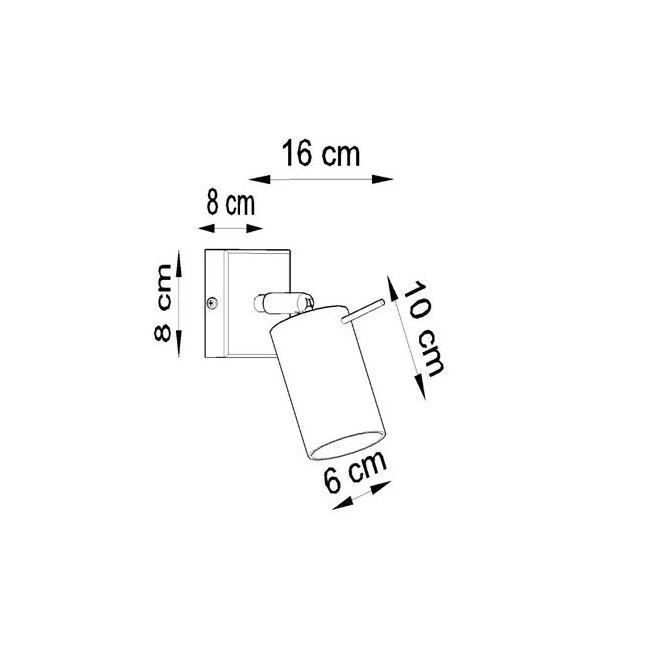 Kinkiet RING 1 szary-148886