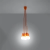 Lampa wisząca DIEGO 5 pomarańczowy-149535