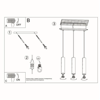 Lampa wisząca LINO 3L-149628