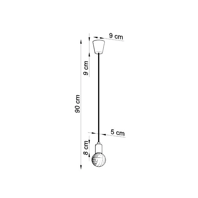 Lampa wisząca DIEGO 1 biała-149352