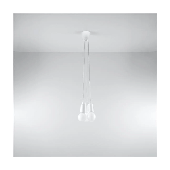 Lampa wisząca DIEGO 3 biała-149358