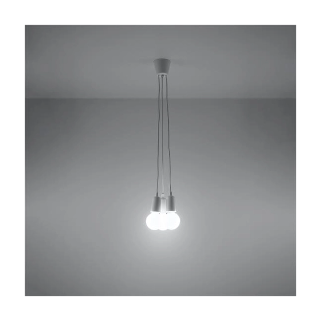 Lampa wisząca DIEGO 3 biała-149359