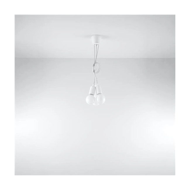 Lampa wisząca DIEGO 3 biała-149361