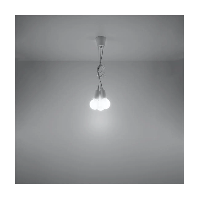 Lampa wisząca DIEGO 3 biała-149362