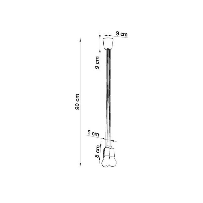 Lampa wisząca DIEGO 3 biała-149363