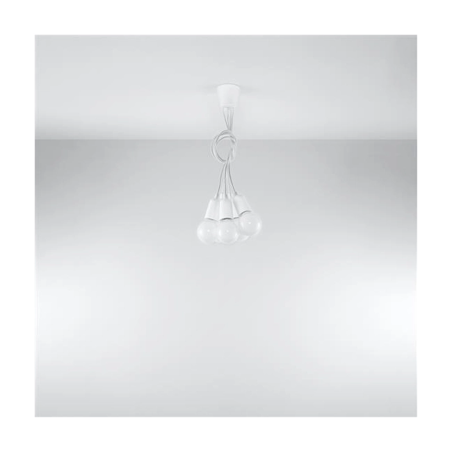 Lampa wisząca DIEGO 5 biała-149372