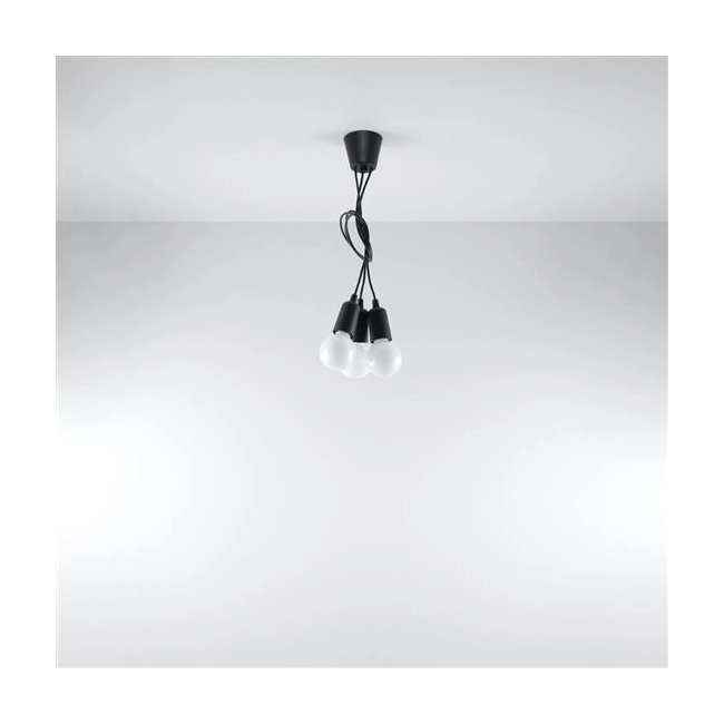 Lampa wisząca DIEGO 3 czarna-149394