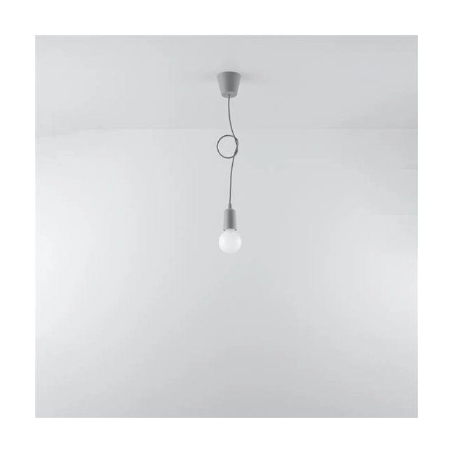 Lampa wisząca DIEGO 1 szara-149416